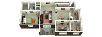 1 Bed 1 Bath with Den