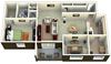 1 Bed 1 Bath with Den