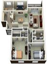 2 Bed 2 Bath with Den