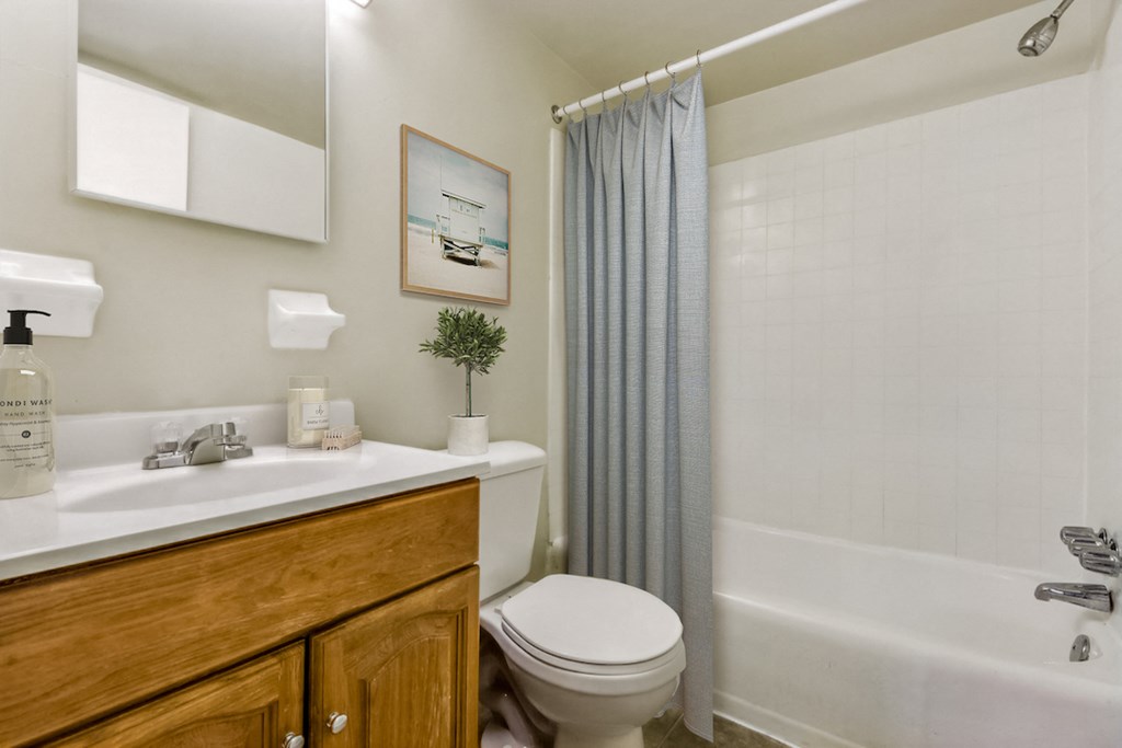 a bathroom with a toilet and a shower and a sink