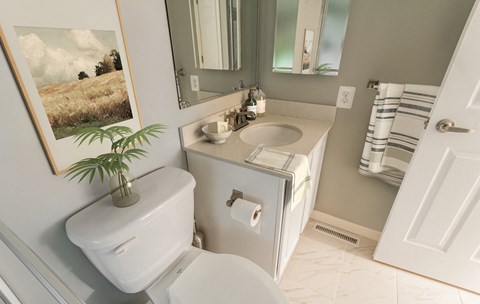 a small bathroom with a toilet and a sink