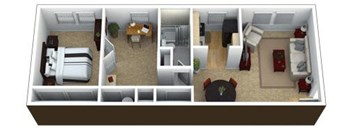 1 Bed 1 Bath with Den