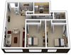2 Bed 1 bath