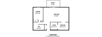 1 Bed 1 Bath
