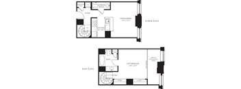 1Bedroom 1Bathroom Loft