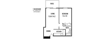1Bedroom  1Bathroom