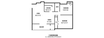 2Bedroom  1Bathroom