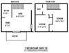 2Bedroom 1BA Duplex