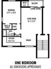 1Bedroom 1Bathroom