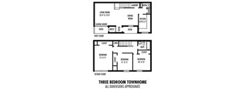 3Bedroom  1.5BA Townhome