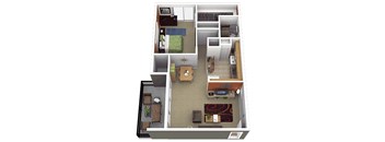 1Bedroom   1Bathroom