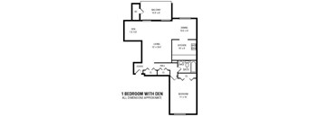 1Bedroom   Den   1Bathroom