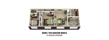 2Bedroom 1Bathroom