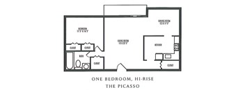 1 Bedroom 1 Bathroom Hi-Rise