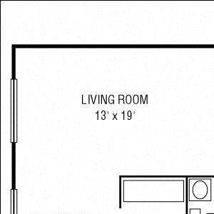 Studio 1 Bathroom Hi-Rise