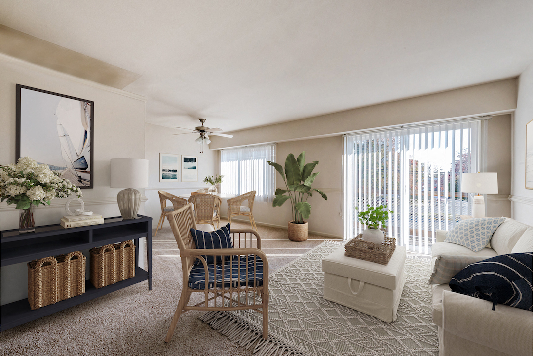 university gardens living room