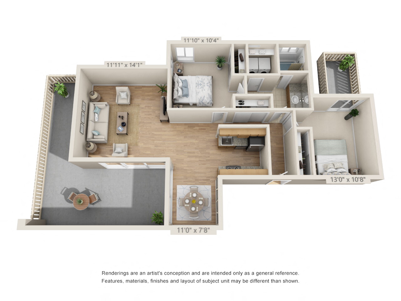 Two Bedroom-One Bath