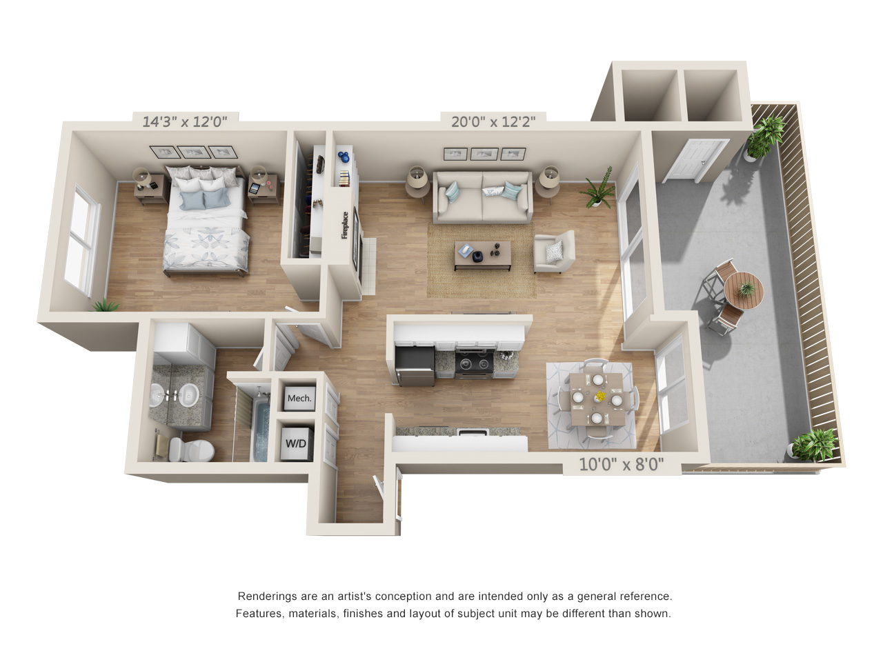 One Bedroom C