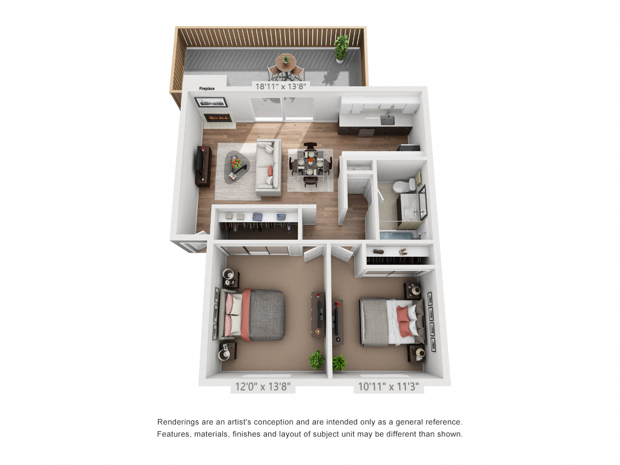 Two Bedroom-One Bath