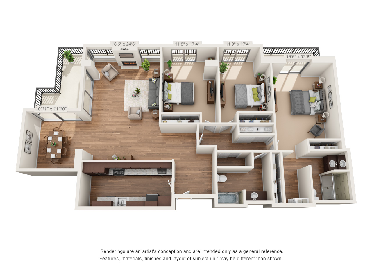 Penthouse-Three Bedroom