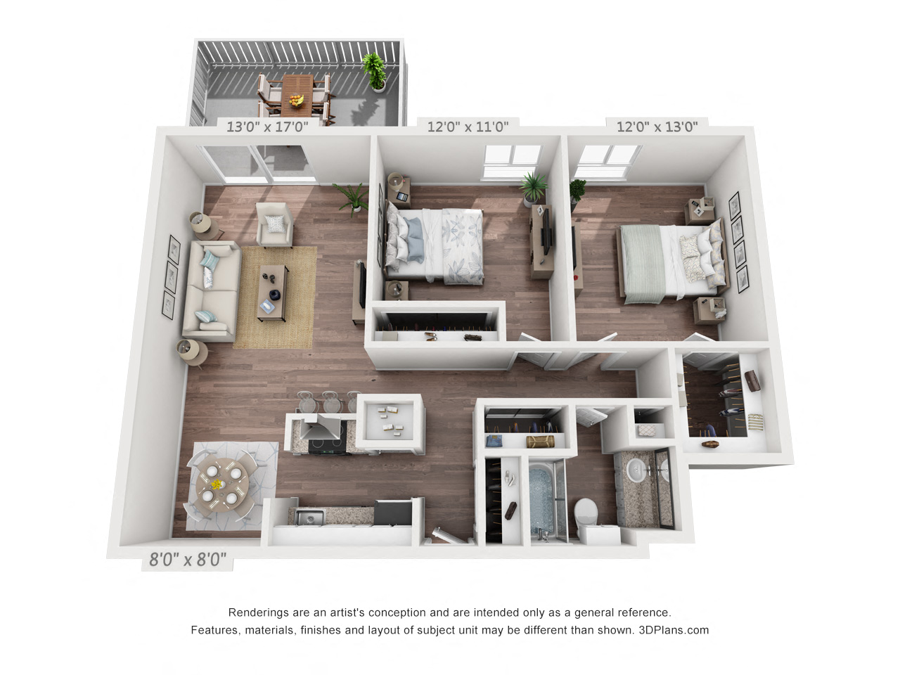 Two Bedroom-One Bath