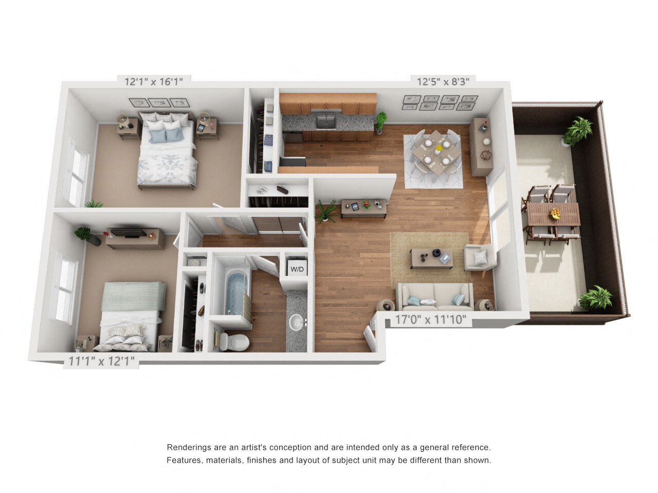 Two Bedroom-One Bath