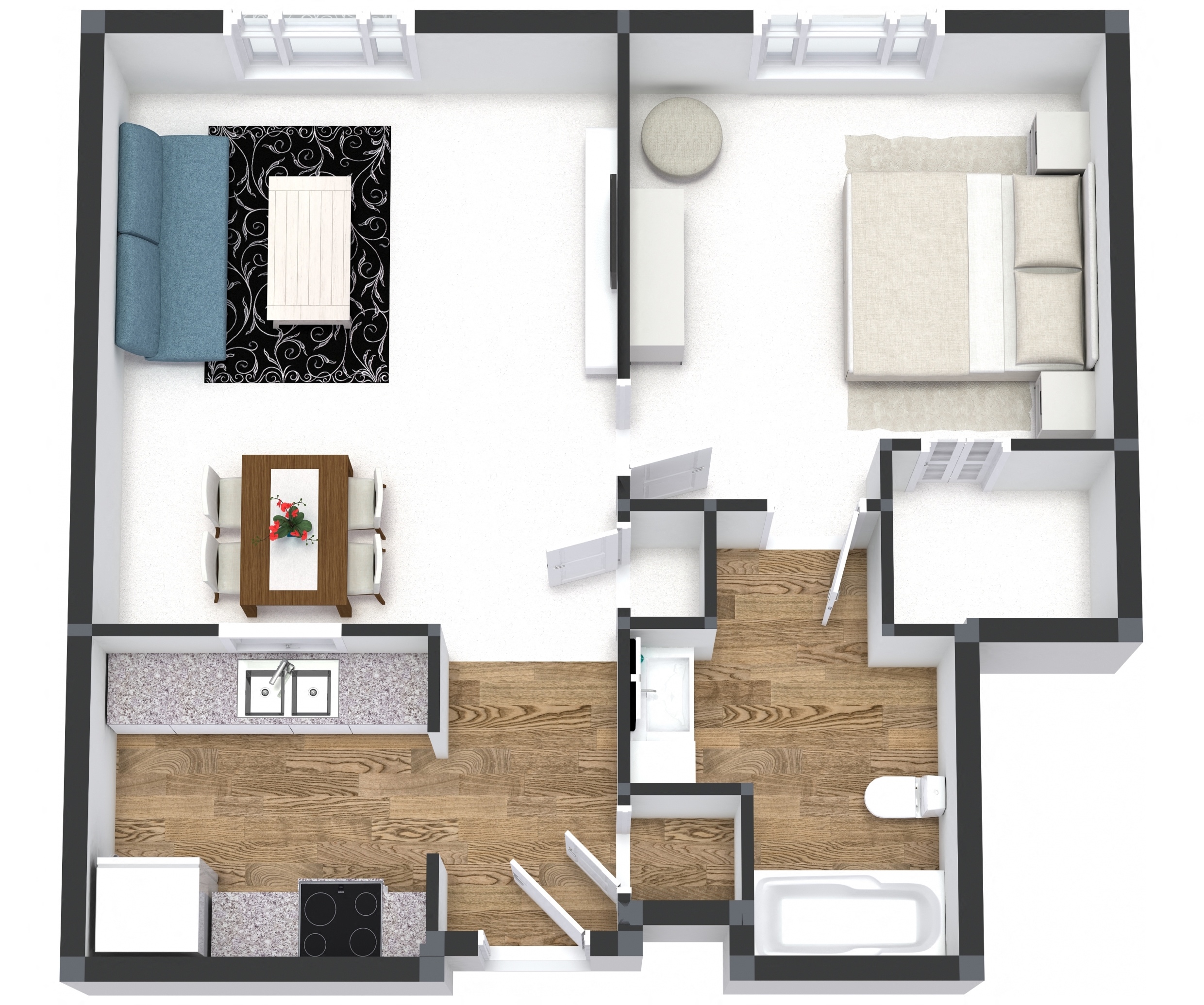 One Bedroom at Gramercy on Garfield, Cincinnati, OH, 45202