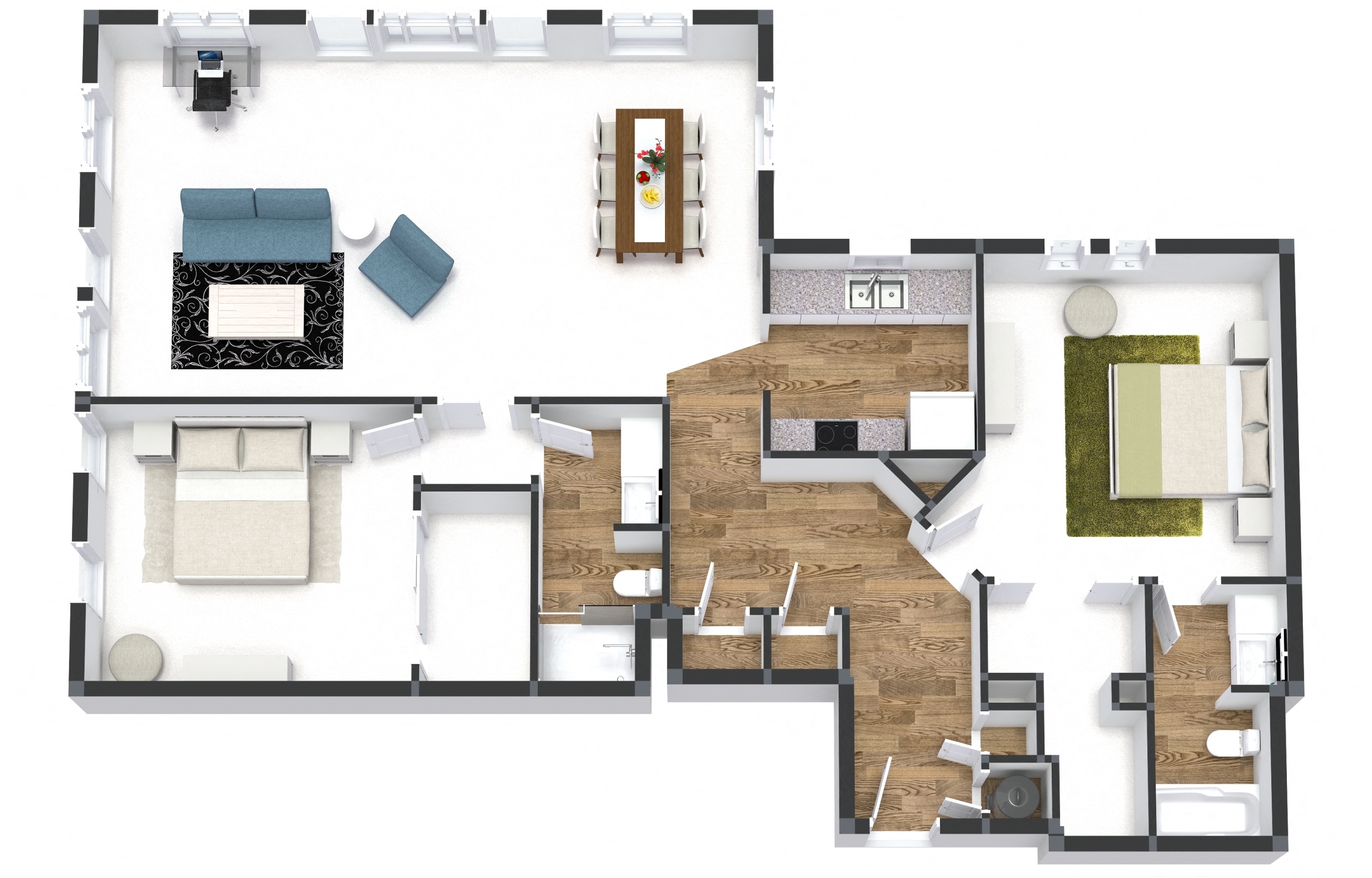 Two Bedroom on the Park at Gramercy on Garfield, Ohio