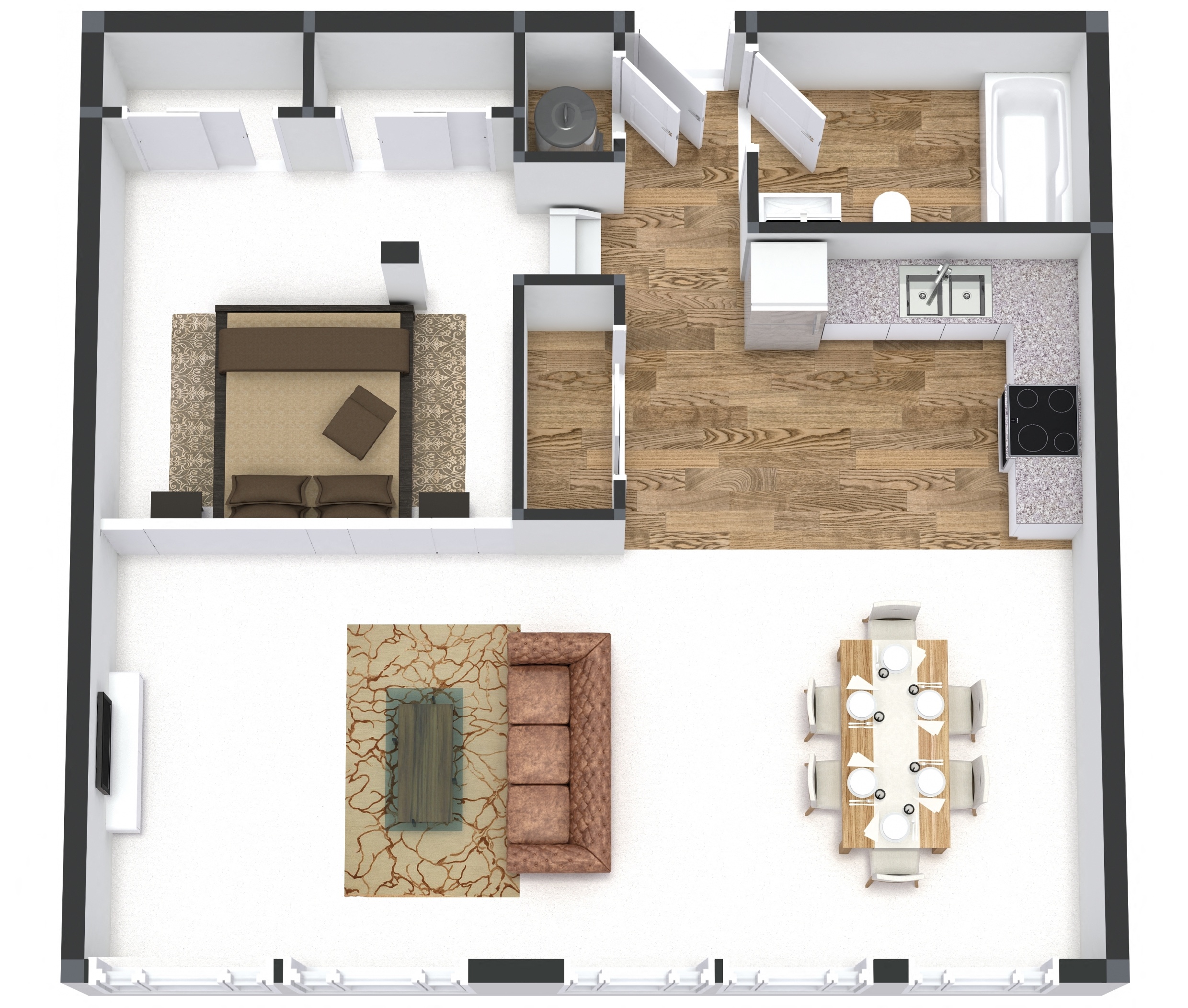 One Bedroom on 7th Plus