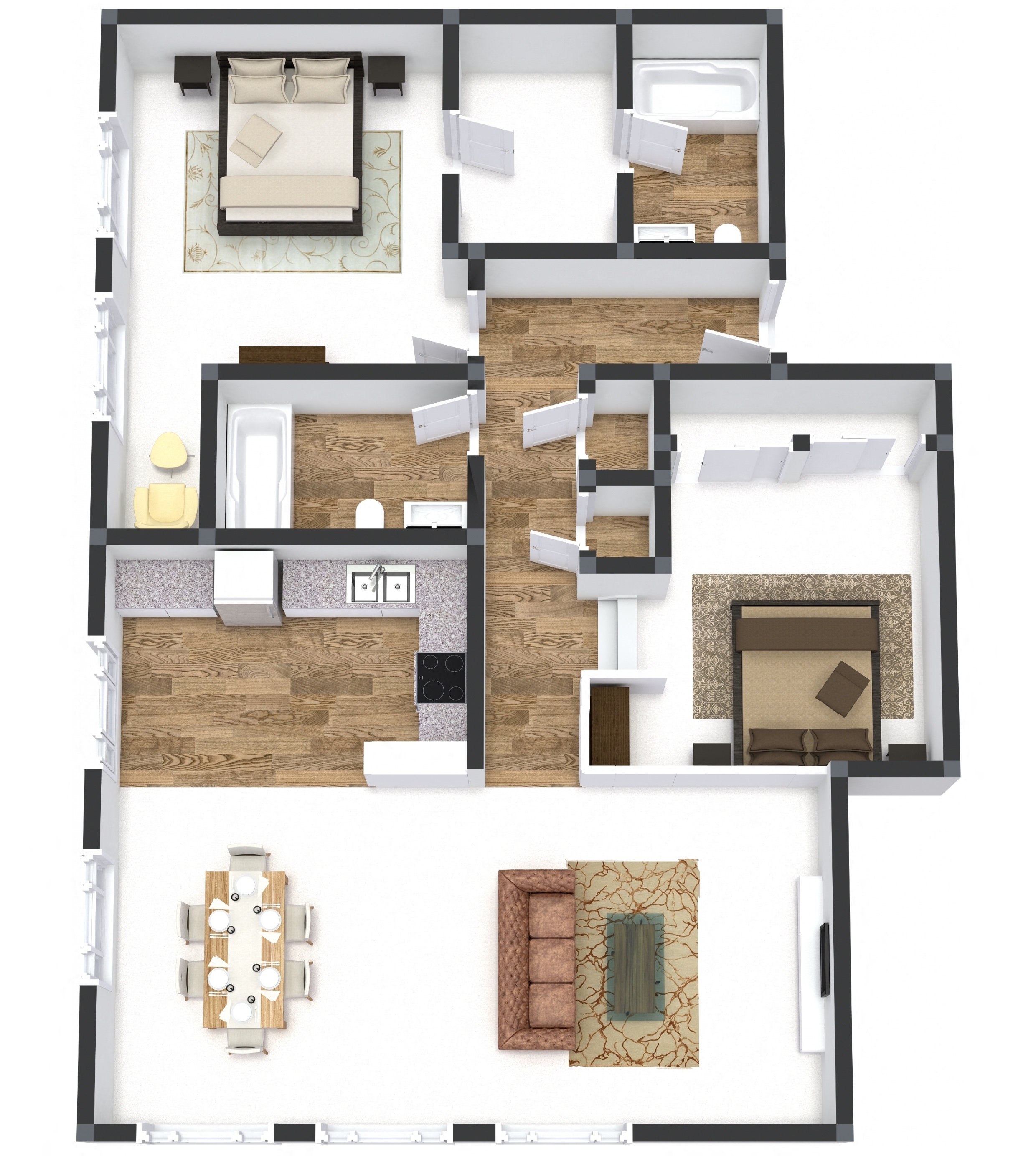 Two Bedroom Corner Vista