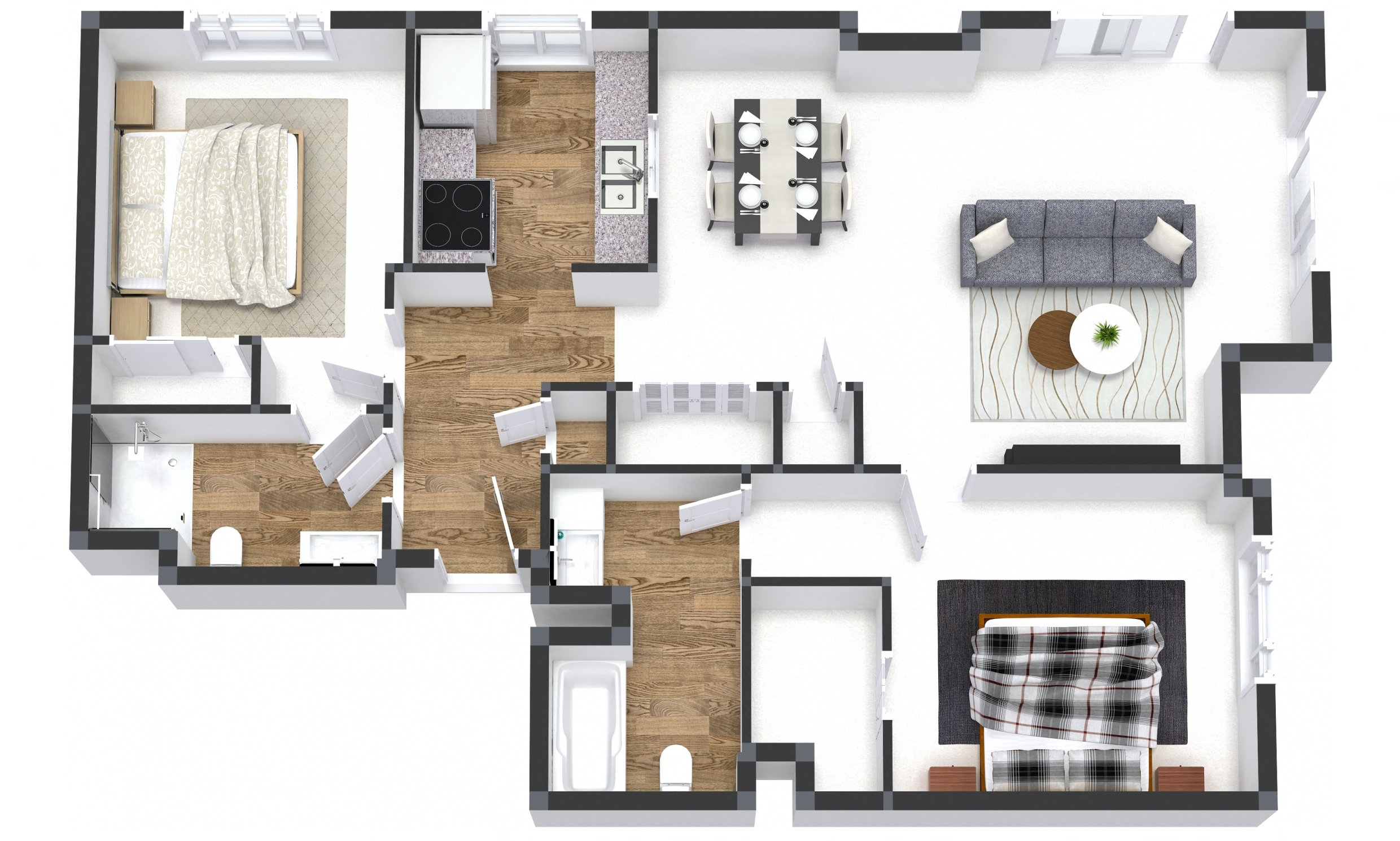 Two Bedroom on the Park