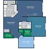 Floorplan for Burgundy Floorplan for Burgundy at Abberly Place at White Oak Crossing by HHHunt, Garner, 27610