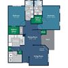 Floorplan for Lodi Floorplan for Lodi at Abberly Place at White Oak Crossing by HHHunt, Garner