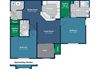 Floorplan for Rochelle Floorplan for Rochelle at Abberly Place at White Oak Crossing by HHHunt, Garner, 27610