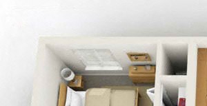 1 Bedroom with Den Floorplan 1 Bedroom with Den Floorplan at Foxridge Apartment Homes by HHHunt, Virginia, 24060