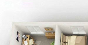 2 Bedroom with Den Floorplan 2 Bedroom with Den Floorplan at Foxridge Apartment Homes by HHHunt, Blacksburg, VA