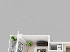 1 Bedroom 1 Bathroom with Balcony, Patio