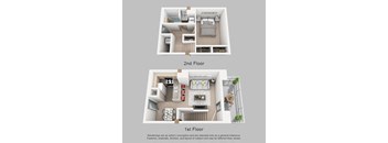 Split Level One Bedroom