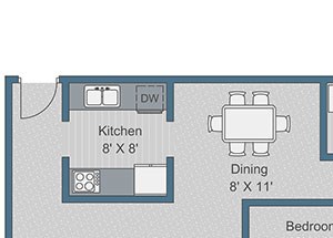 3x2 Deluxe Floor Plan 3x2 Deluxe Floor Plan at Sterling Bluff Apartments, Georgia, 31406