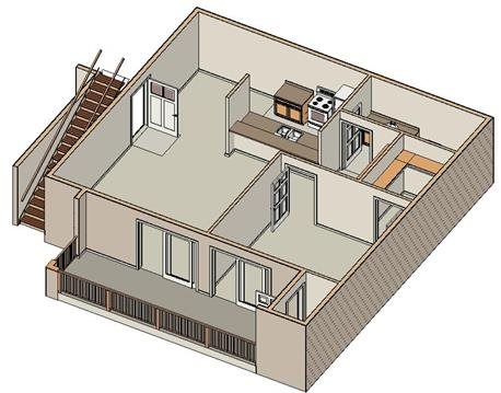 1x1 Floor Plan 1