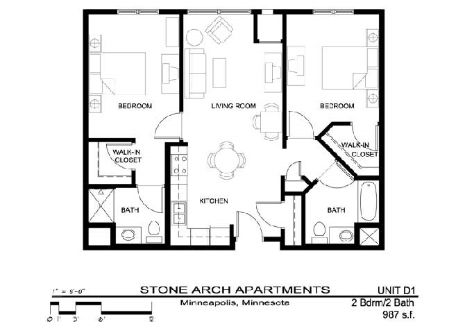 2x2 Floor Plan 22