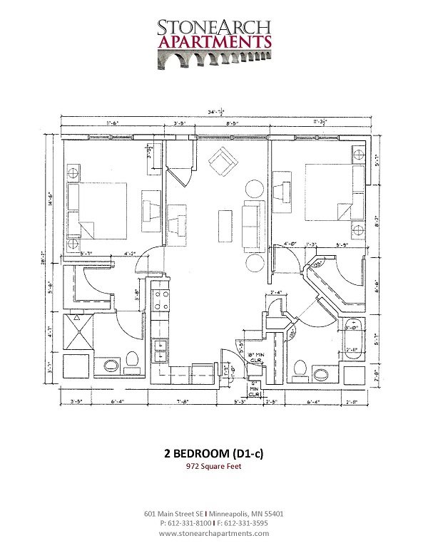 2x2 Floor Plan 24