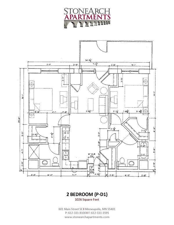2x2 Floor Plan 34