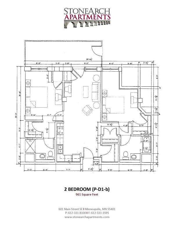 2x2 Floor Plan 35