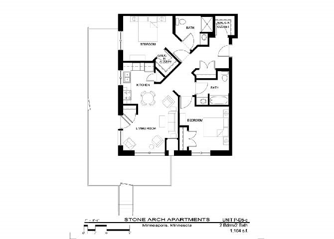 2x2 Floor Plan 40