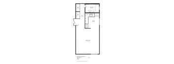 Studio floorplan