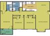 3 Bedroom 2 Bath 2D Floorplan 3 Bedroom 2 Bath 2D Floorplan Ashport Style-Bridgeport Apartments Lincoln, NE