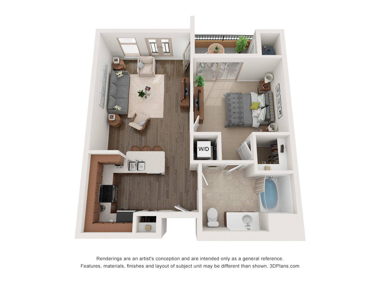 One Bedroom A - Phase 2