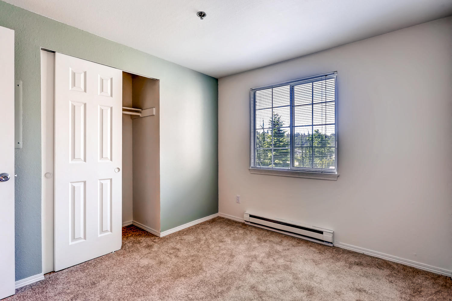 Our Apartments Bedroom at Newport Heights Apartment in Tukwila Washington