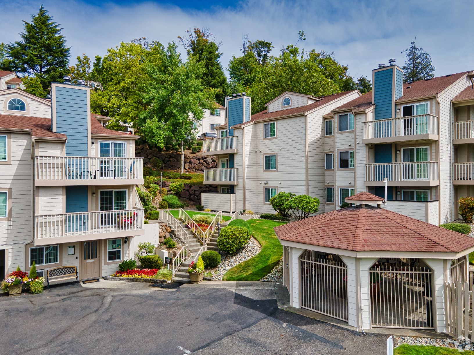 Our Apartment Building and Property at Newport Heights Apartment in Tukwila Washington